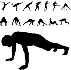 man recreation vector silhouette