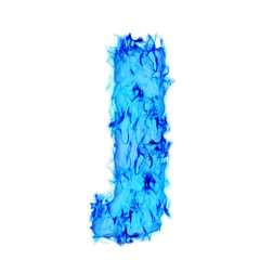 Water smoking letter J