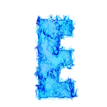 Water smoking letter E
