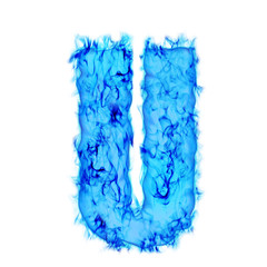 Water smoking letter U