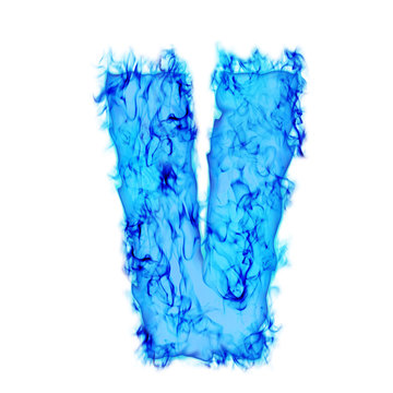 Water smoking letter V