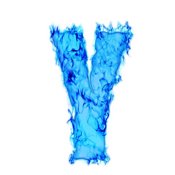 Water smoking letter Y