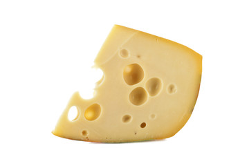 piece of cheese with holes