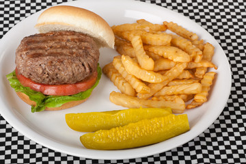 Burger and Fries
