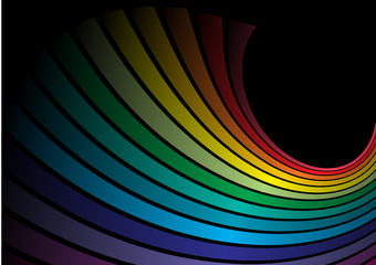 Rainbow vector abstrace arcs