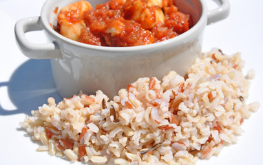 encornet et riz sauvage 6