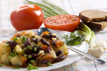 Chinese dish - salad with beans