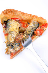 Portion de tarte aux sardines