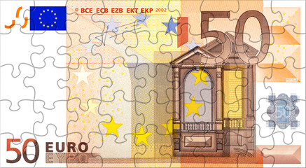 50 Euro Puzzle komplett