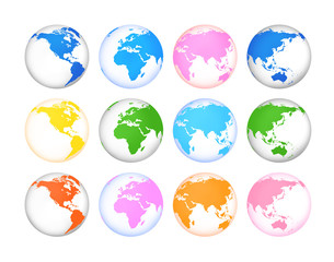 カラフルな地球