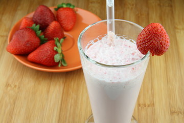Strawberries cocktail