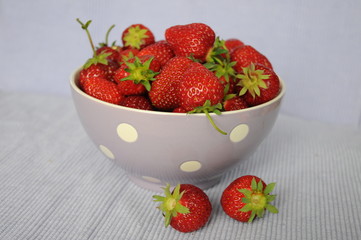 Erdbeeren in einer Schüssel