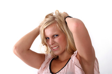 haare raufen