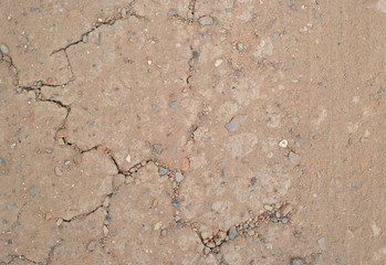 dried up cracked earth