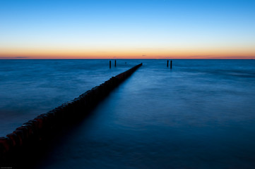 Ostsee nach Sonnenuntergang