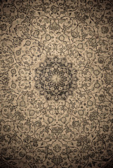 grunge background with oriental ornaments .