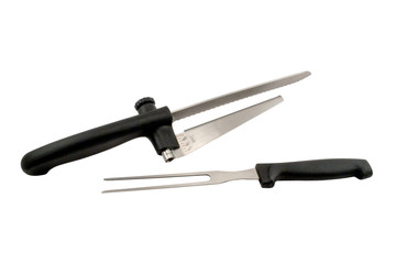 Knife slicer and fork