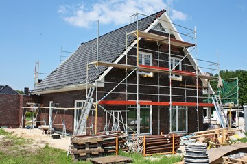 Einfamilienhaus im Bau