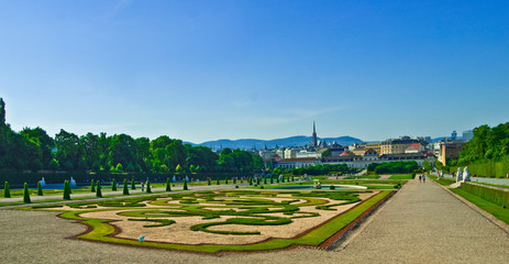 Schloss Belvedere SchlossgartenWien, Österreich