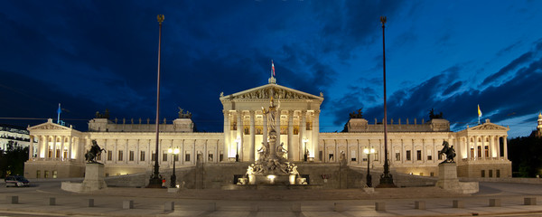 Panorama des Wiener Parlamentes
