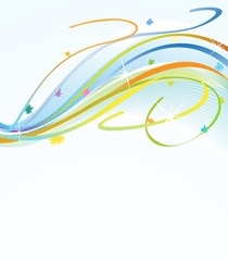 Fototapeta premium Colorful festive ribbons