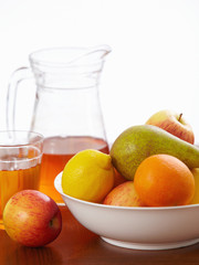 fruits and juice
