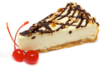 Gourmet slice of cheesecake