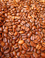 background made of coffee beans