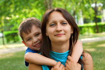 mother and son