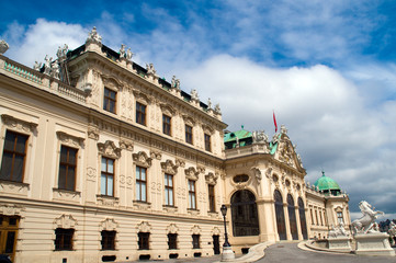 Fototapeta na wymiar Wien, Blick aufs obere Belvedere