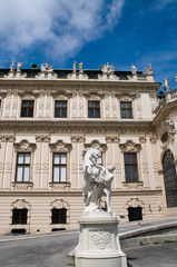 Fototapeta na wymiar Blick auf Belvedere in Wien