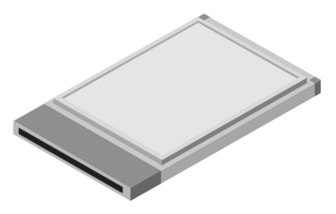 Vector illustration of external computer card