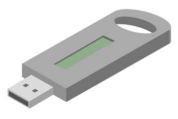 Vector illustration of USB flash drive