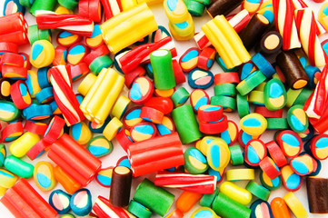 Background made of colourful sweets