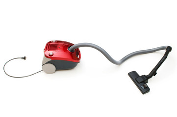 Vacuum cleaner isolated on the white background