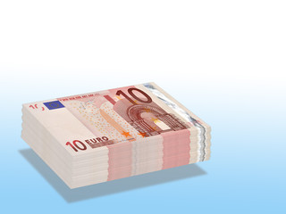 Ten Euro banknotes