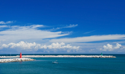 Panoramic view of Trani. Apulia.