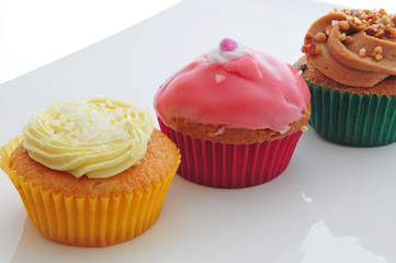 Trio cupcakes