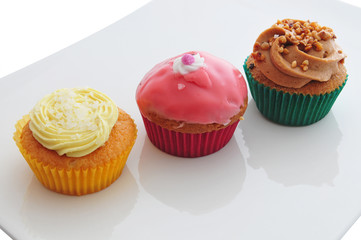 Trio cupcakes
