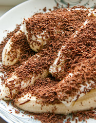 Bananas With Ice-cream And Chocolate