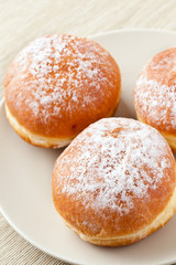 Obraz na płótnie Canvas sweer donuts with sugar