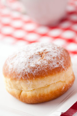 sweer donut with sugar