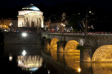 chiesa della gran madre torino notturna