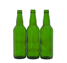 empty bottles for beer  isolated