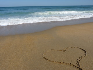 coeur sur le sable #2