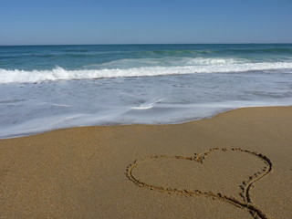 coeur sur le sable #3
