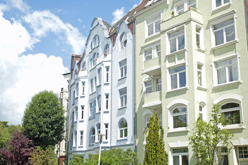 Fototapeta na wymiar Secesyjne budynki w Kiel, Niemcy