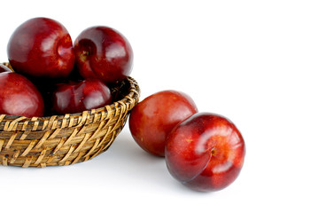Red plums