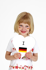 blondes Mädchen Fußball WM 18