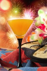 cocktail and Fireworks